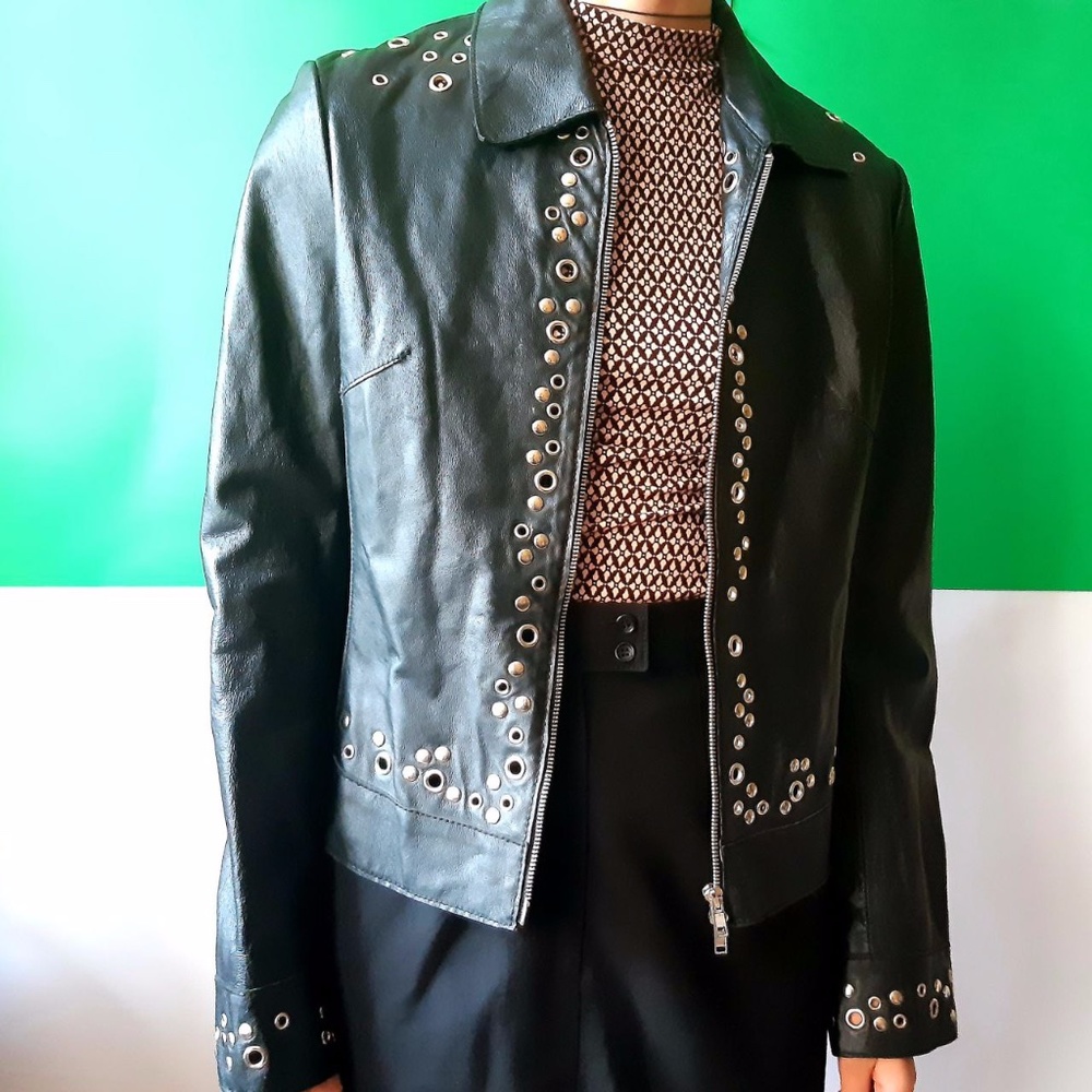 Italian Studded Leather Jacket